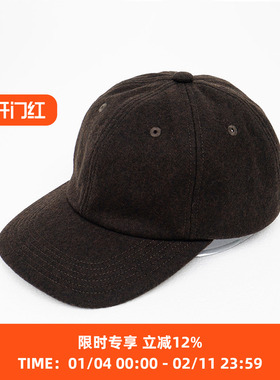 KIJIMA TAKAYUKI MELTON 6PANEL CAP 男女中性款羊毛六片鸭舌帽