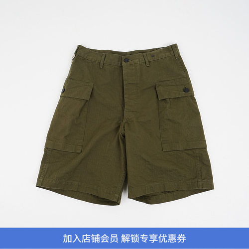 orslow U.S ARMY 2 POCKET CARGO SHORTS 40年代复古美式工装短裤