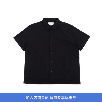 YAECA Relaxed Square S/S(Man) 男装宽松廓形棉丝混纺短袖衬衫