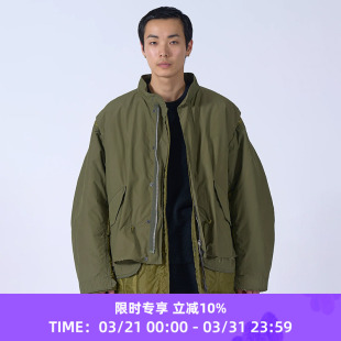 Blouson Military 不规则拼接军事风鱼尾大衣外套 Connected YOKE