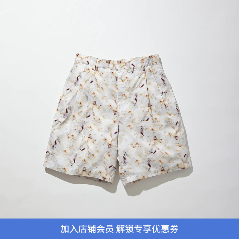 KUON精梳棉贝壳印花短裤