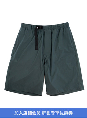 N.HOOLYWOOD WEBBING BELT HALF PANTS 冷感宽松廓形短裤