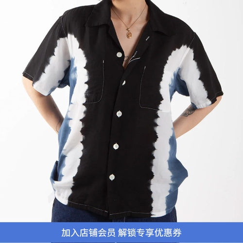 NOMA Hand Dyed Shirt - Side 职人手工扎染短袖衬衫