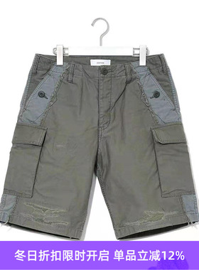 FACETASM Repaired Shorts 拼接面料破坏工装短裤 日本制