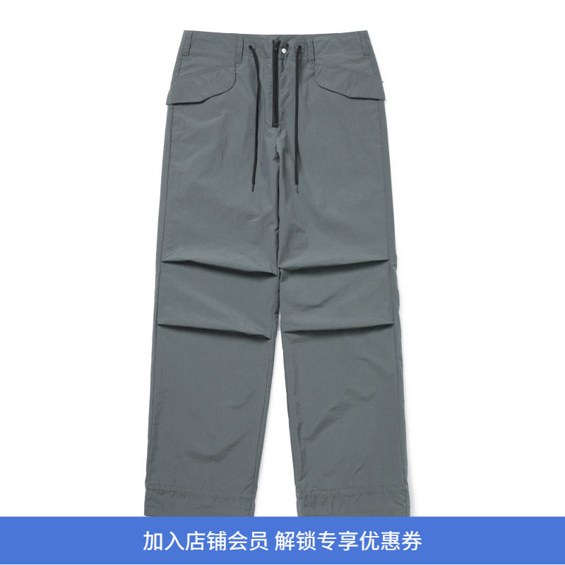 endlessness机能面料直筒休闲裤图片