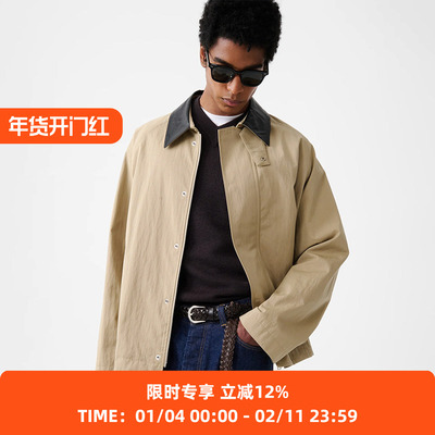 STUDIO NICHOLSON SHORT ZIP THROUGH JACKET 男装廓形猎装夹克