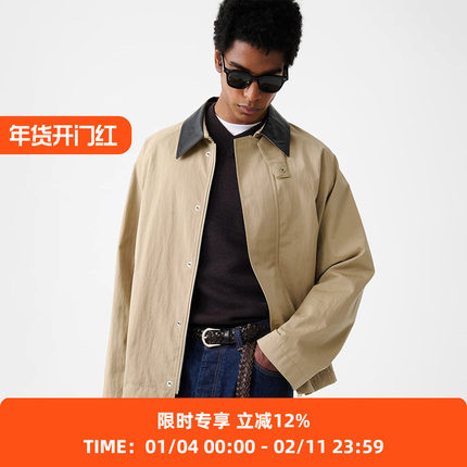 STUDIO NICHOLSON SHORT ZIP THROUGH JACKET 男装廓形猎装夹克