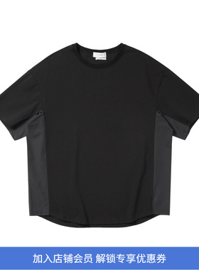 PRIMEE Cotton Polyester Dot Air mixed Tee精梳棉涤拼接机能T恤