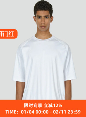 JLAL BELLOW T-SHIRT 意大利制丝光棉圆领短袖T恤