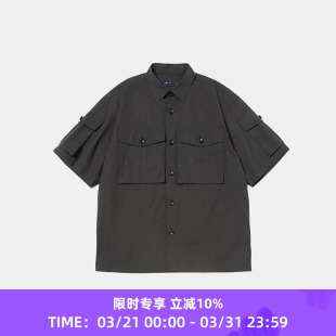 Trinity 衬衫 Chambray 机能性面料军事风短袖 Safari meanswhile