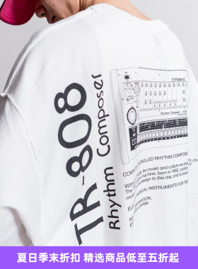 is-ness TR-808 T-SHIRTS ROLAND 经典鼓机TR-808联名款短袖T恤