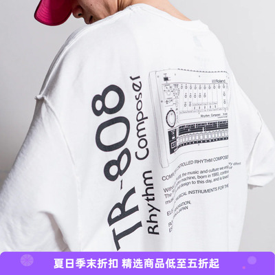 is-ness TR-808 T-SHIRTS ROLAND 经典鼓机TR-808联名款短袖T恤