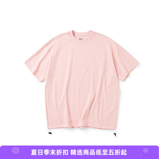 PRIMEE 下摆抽绳廓形短袖圆领T恤