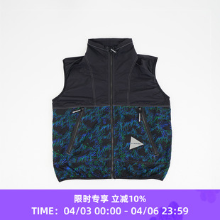 wind and wander printed 艺术家合作系列超轻量机能性马甲 vest