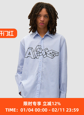 Arte Blocks Shirt 艺术字条纹长袖衬衫