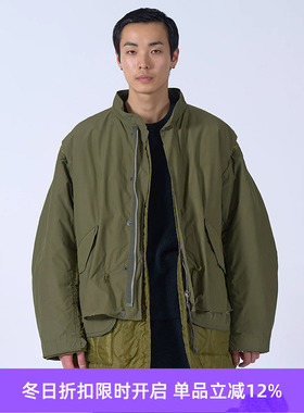 YOKE Connected Military Blouson 不规则拼接军事风鱼尾大衣外套
