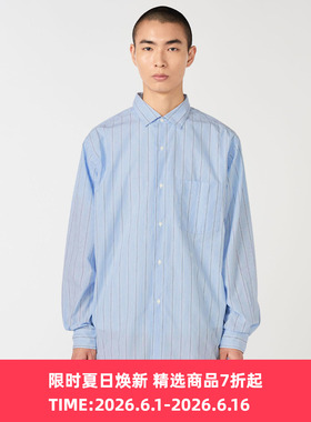 nanamica Collar Stripe 男女装高密度机能性面料复古条纹衬衫