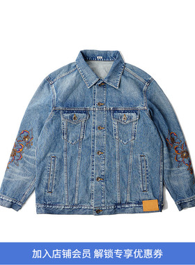 KHOKI Embroidered design denim jacket 手工刺绣牛仔夹克外套