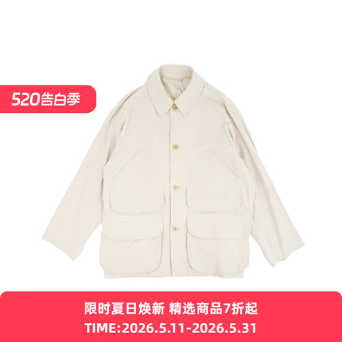 blurhms Silk/Cotton Nep Hunting Jacket 丝绵混纺猎装夹克
