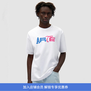 Arte DUO PRINT LOGO T-SHIRT 印花短袖圆领T恤