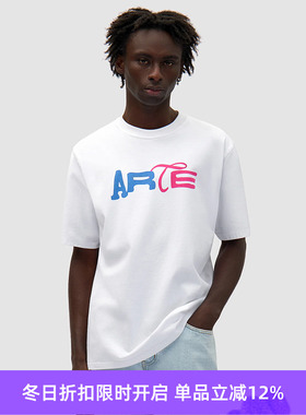 Arte DUO PRINT LOGO T-SHIRT 印花短袖圆领T恤