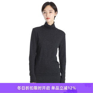 Wool 女装 Rib Neck 亲肤羊毛翻领毛衣 Turtle blurhms