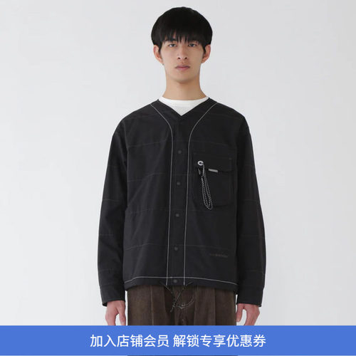 and wander C/N Octa 男女内里抓绒宽松廓形机能性无领夹克外套