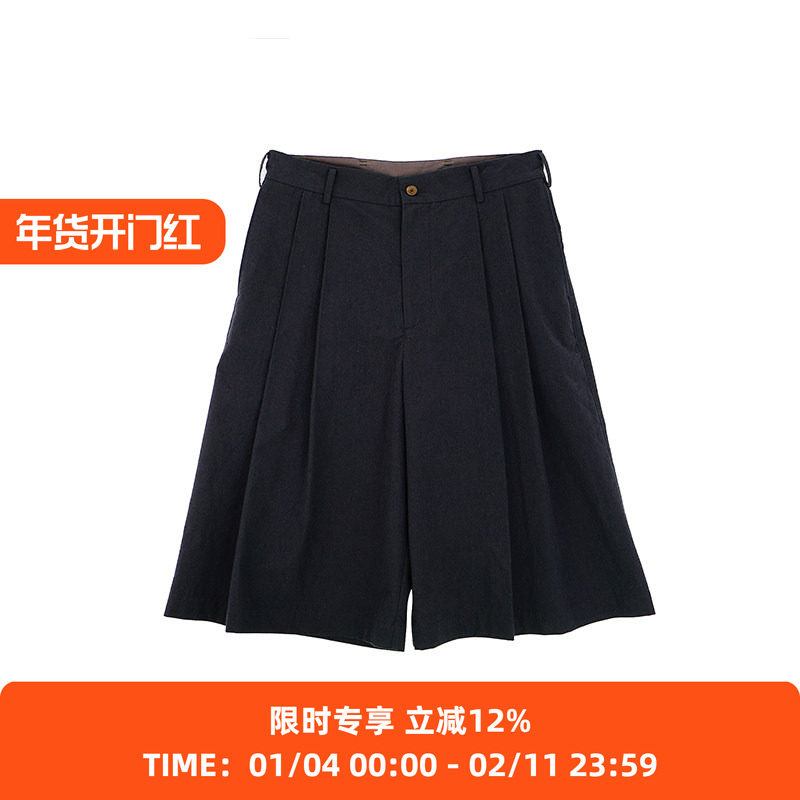 山也 郝 羊毛棉阔腿中裤,男装,短裤,淘宝优惠券,粉丝福利购,淘宝优惠卷