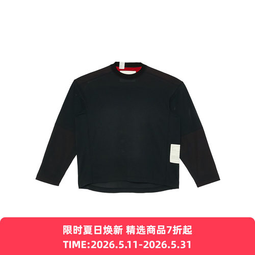 N.HOOLYWOOD REVERSIBLE 男装军事系列双面穿吸水速干圆领长袖T恤