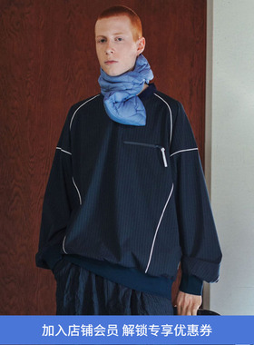 F/CE PINSTREAM PULLOVER SHIRT 机能性套头衫 V领长袖衫
