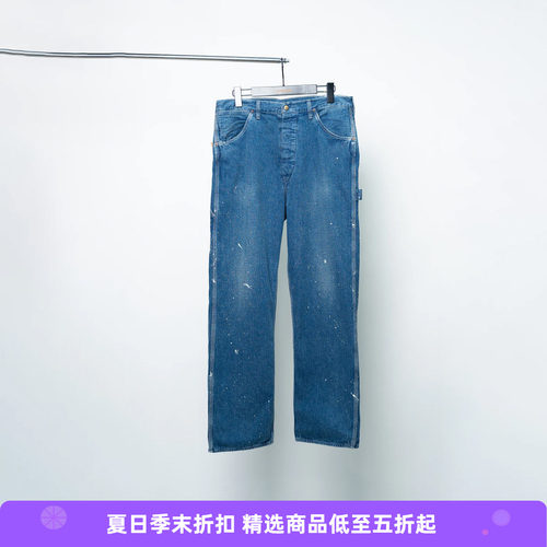 orslow DENIM PAINTER PANTS 50年代复古9oz水洗泼墨牛仔工装裤