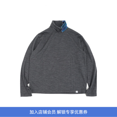 kolor BEACON Knit 高领拼接羊毛毛衣