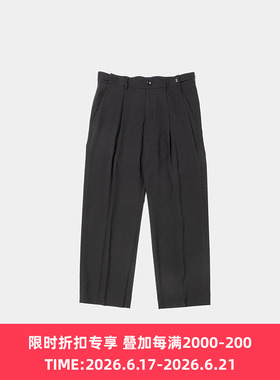 meanswhile Adjustable Basic Slacks 抗皱易打理速干亚麻长裤