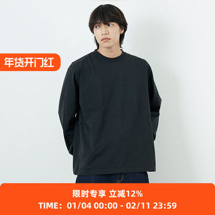 blurhms ROOTSTOCK Classic Long-sleeve 硫化染色长绒棉长袖T恤