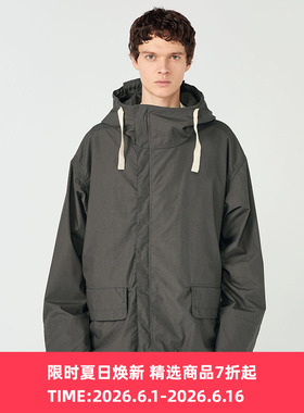 nanamica Hooded Deck Jacket 男女款机能性面料宽松廓形连帽夹克