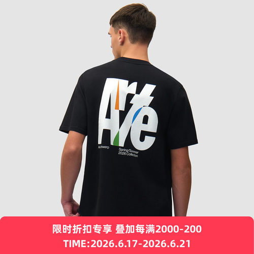 Arte Big Logo Back T-shirt 背后LOGO印花圆领短袖T恤