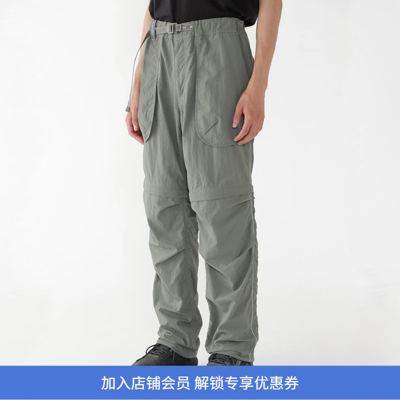 and wander 2way pants塔夫绸尼龙立体剪裁机能性长裤 可脱卸短裤