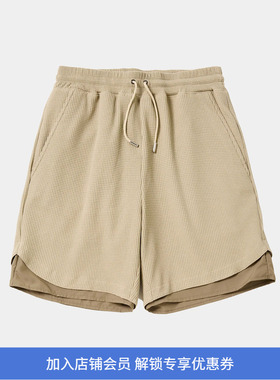 meanswhile SOLOTEX Easy Shorts 吸水速干防水伸缩性华夫格短裤