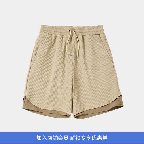 meanswhile SOLOTEX Easy Shorts 吸水速干防水伸缩性华夫格短裤