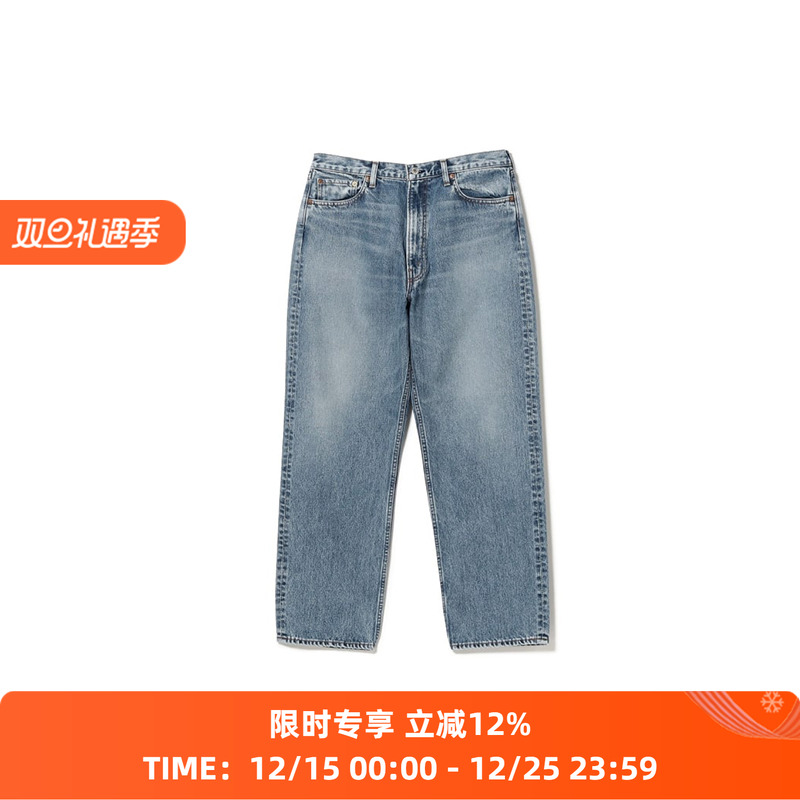 orslow 101 DAD'S FIT DENIM 日本制复古宽松直筒黑色水洗牛仔裤