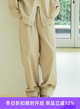 PRIMEE One Tuck Colorfast Denim Pants 单褶水洗牛仔长裤休闲裤