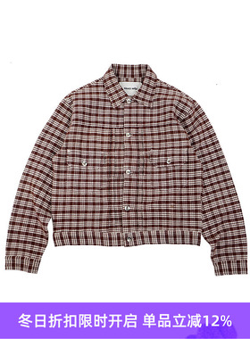 Story mfg TUESDAY JACKET 天然染色格子短款夹克外套