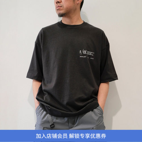 F/CE RE CORPORATE T 宽松廓形印花圆领短袖T恤