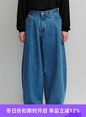 DIGAWEL Wide straight jeans 12oz宽松直筒水洗牛仔裤