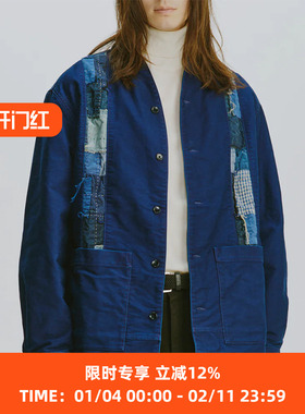 KUON Boro Striped Shirket 古布拼接和式风夹克外套