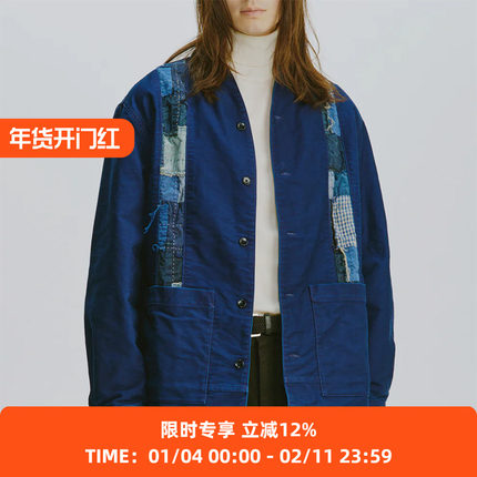 KUON Boro Striped Shirket 古布拼接和式风夹克外套