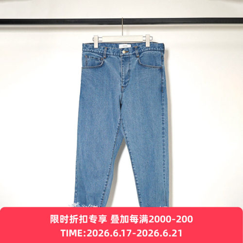 FACETASM水洗破坏锥形牛仔裤