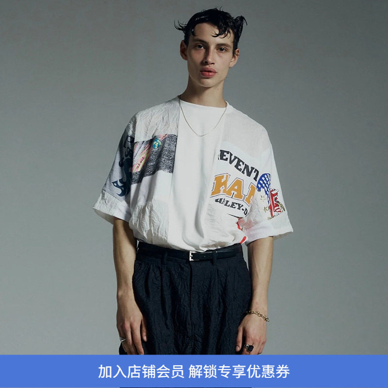 KIMMY REBIRTH TEE 古着T恤REMAKE拼接短袖圆领T恤