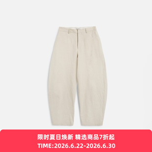 YMC LIKE A TROUSER 男女装日本棉麻面料弯刀阔腿裤