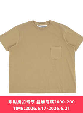 YAECA Compact Fit Densely Knit 女装轻量高支天竺棉圆领短袖T恤